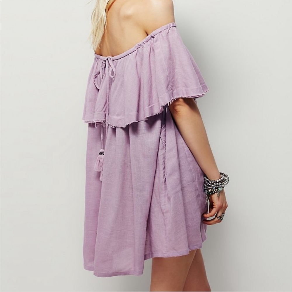 Free people off the shoulder serefina mini dress